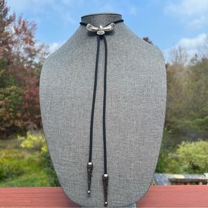 Retro Eagle Bird Bolo Tie Necklace Southwest Americana